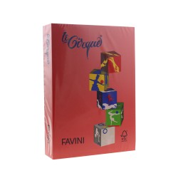 Carton color 160 g/mp A4 rosu Favini 209