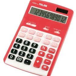 Calculator 12 DG MILAN, 150712RBL, Rosu