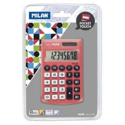Calculator 8 DG MILAN, 150908RBL, Rosu